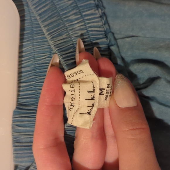 Nicole Miller ✨ blue flowy skirt size medium - Picture 7 of 9